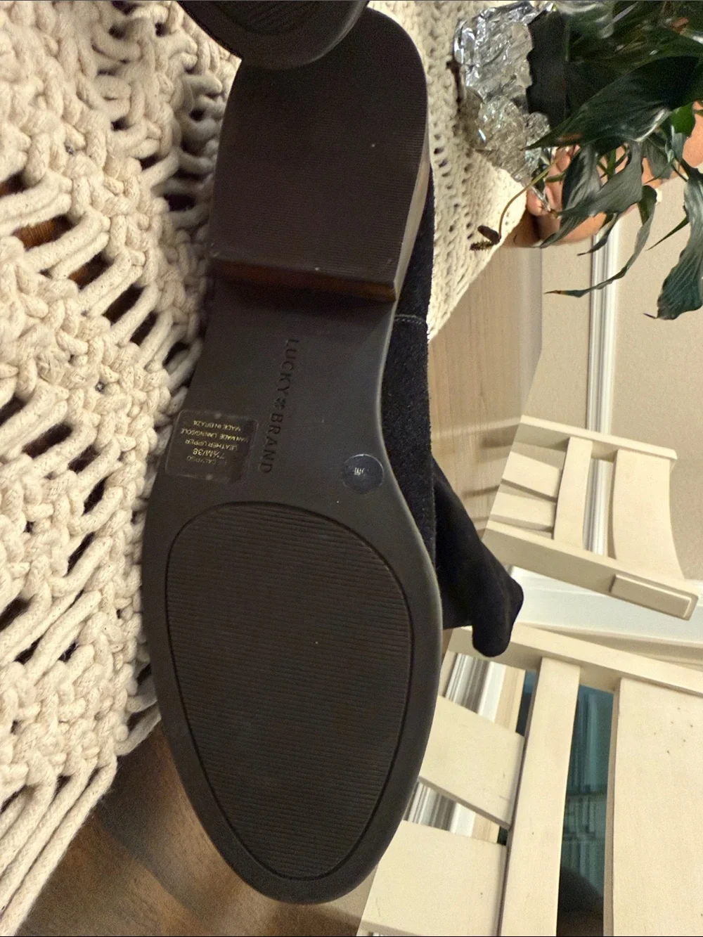 Lucky Brand Black Over-the-Knee Suede Boots